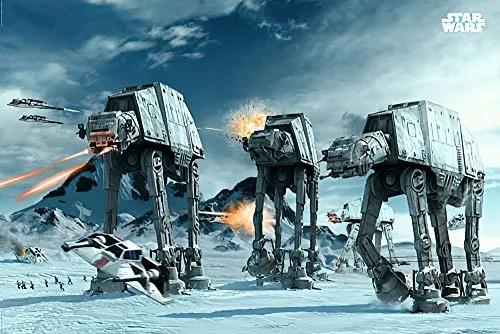 Close Up Star Wars Poster at-at Fighter im Querformat (91,5 cm x 61 cm)
