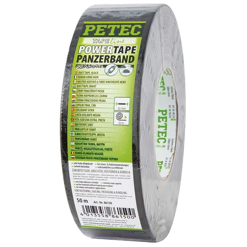 Petec Klebeband POWERTAPE PANZERBAND, SCHWARZ 86150