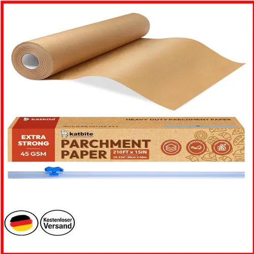 Antihaft Backpapier Rolle | 38cm Breite | 64m Länge von katbite
