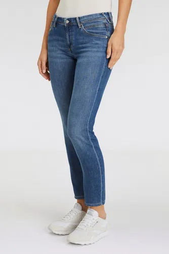 Marc O'Polo Denim Damen Jeanshose Slim Fit mit Stretch, Blau - Bequeme Slim Fit Jeanshose mit Stretch-Anteil für optimalen Tragekomfort, ideal für jeden Anlass.
