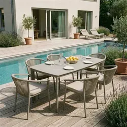 IDIMEX Gartenmöbel Set TAVOLO mit 6 Stühlen und Tisch von IDIMEX