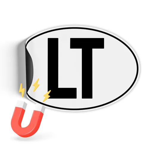 Länderkennzeichen 17,5x11,5cm nach DIN EU-Norm Magnetschild RV005-22 Litauen