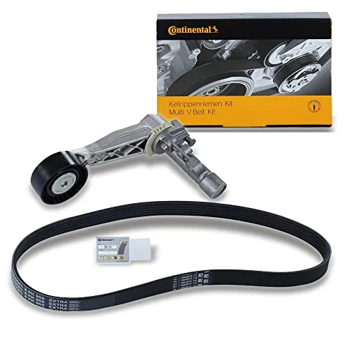 CONTITECH 6PK905EXTRAK1 Keilrippenriemensatz - Auto-Antriebsriemen, hochwertiger Nebentriebskit inklusive Spannarm für optimale Leistung und Langlebigkeit.