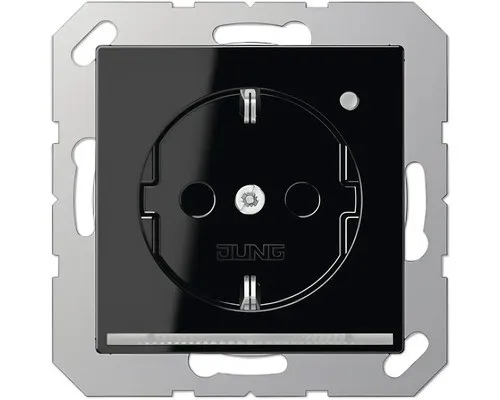 Jung A1520-OSWLNW SCHUKO Steckdose in schwarz von Jung
