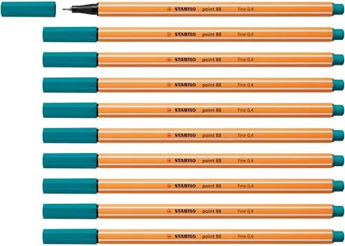 STABILO - Fineliner - point 88-10er Pack - türkisblau