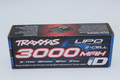 Traxxas 2827X LiPo Power Cell 3000mAh - Akkus mit 7,4V und 3000mAh Kapazität, ideal für leistungsstarke RC-Fahrzeuge und bietet eine hohe Entladerate von 20C für optimale Performance.