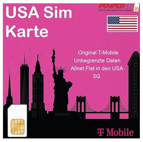 Power SIM Prepaid SIM-Karte USA von T-Mobile