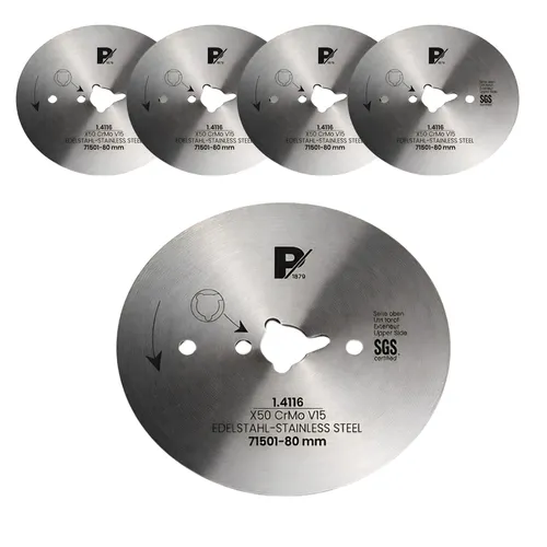 Pirge Kreismesser Universal 80 mm Glatt