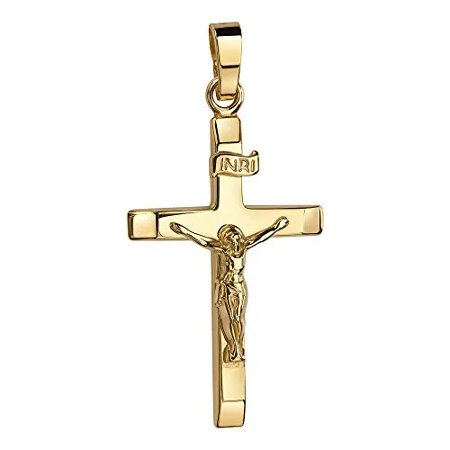 JEVELION Gold Kreuz-Anhänger 333 Gold 8 Karat von JEVELION