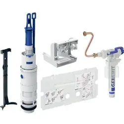 Geberit Spülkasten-Umbauset Impuls - Komplettset für 2-Mengen-Spülung, wassersparend und einfach zu montieren, ideal für Baujahre 1988-97