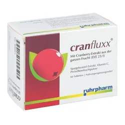 Cranfluxx Tabletten - Nahrungsergänzungsmittel mit Cranberry-Extrakt, unterstützt die Gesundheit und das Wohlbefinden