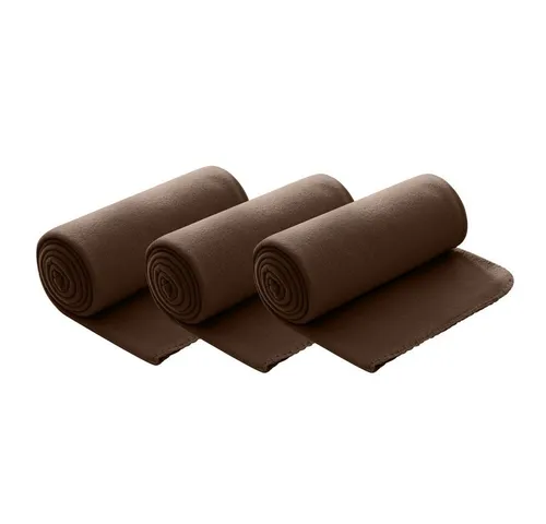 Wohndecke Polar-Fleece, wometo, OEKO-TEX®, 3 Fleecedecken mit Kettel-Rand & Anti-Pilling