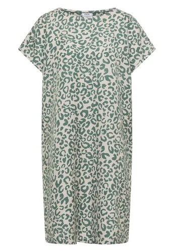 Cecil Damen Knielanges Kleid aus Leinenmix mit Print