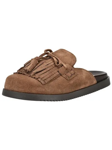 STEVE MADDEN Pantoletten aus Veloursleder - Elegante Pantoletten aus weichem Veloursleder mit hübschen Details. Die offene Fersenpartie sorgt für einen modernen Look und hohen Tragekomfort – ideal für stilvolle Casual-Outfits.