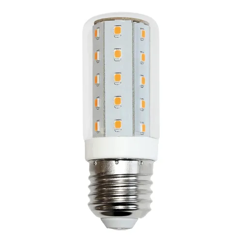 LED Leuchtmittel Röhre 4W E27 Corn 3000K warmweiß T30x88mm Sparlampe klar 360°