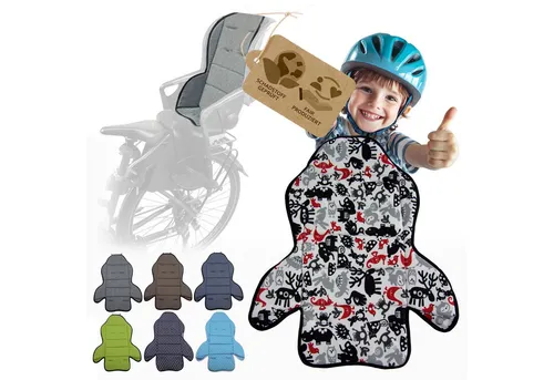 BambiniWelt by Rafael K. Fahrradkindersitz Ersatzbezug Sitzkissen für Fahrradsitz kompatibel mit Römer Jockey M3, ab: 9 Monate, bis: 5 Jahre