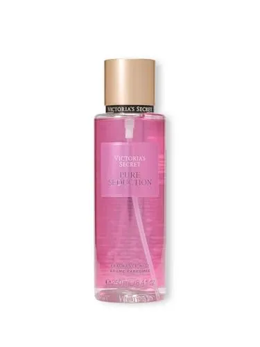 Victoria's Secret Pure Seduction Nebel, 240 ml - Body Spray für Damen mit einer neuen, verbesserten Formel, die einen individuellen Duft aus roten Pflaumen und Freesien bietet, für ein geschmeidiges Hautgefühl und Selbstvertrauen den ganzen Tag.