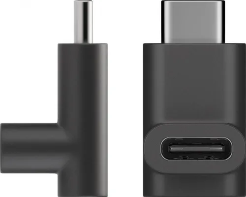 USB-C 3.0 Adapter, C Buchse Stecker, oben/unten gewinkelt - Farbe: schwarz