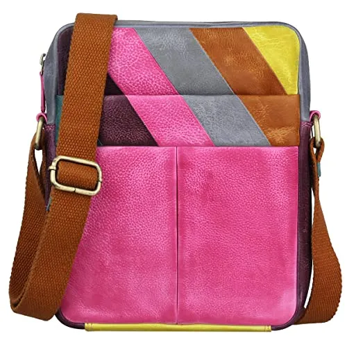 Greenburry Candy-Shop Umhängetasche aus Leder 21 cm - Stylische Umhängetasche aus hochwertigem Leder, ideal für den Alltag mit einem Hauptfach und kompakten Maßen von 21 x 5,5 x 26 cm.