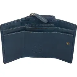 Echtleder Minibörse Blau – Stilvoll und Praktisch - Kompakte Echtleder Minibörse mit Reißverschlussfach und Platz für Kreditkarten. Ideal für den Alltag, bietet sie eine elegante Lösung für Ihre Geldangelegenheiten.
