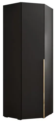 ABIKS MÖBEL Eckschrank Inova 1 - Eckkleiderschrank in modernem Design, bietet viel Stauraum mit 2 Kleiderstangen und 7 Einlegeböden, ideal für platzsparende Lösungen in jedem Schlafzimmer.
