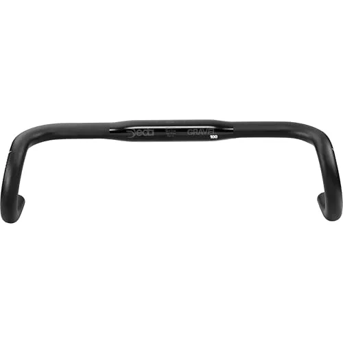 Deda Lenker Gravel 100 RHM 420 mm - Schwarz - Fahrradlenker mit aerodynamischem Design, ideal für Gravel-Bikes und für optimalen Komfort auf langen Strecken.