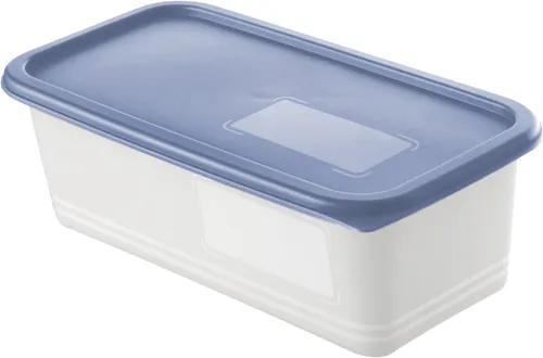 Rotho Gefrierdosen-Set Domino 3 x 1,2 l – horizon blau in weiß von Rotho