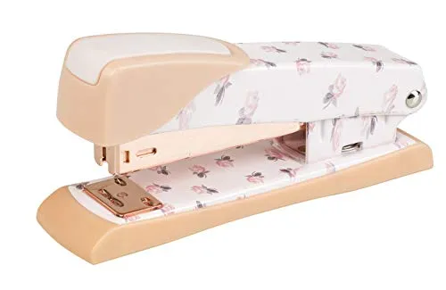 Idena 10421 - Heftgerät Rosegold für Standard-Klammergröße 24/6, locht bis zu 20 Blatt, 1 Stück