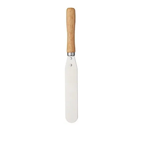 KitchenCraft Kleines Palettenmesser, Tortenpalette, Metall mit Holzgriff, 13.5 cm Schneide