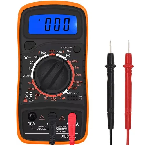 Digital Multimeter LCD Digitaler Strommessgerät AC DC Ohm Universal Spannungsmessgeräte Voltmeter Amperemeter Universalmessger Digitalmultimeter Retoo