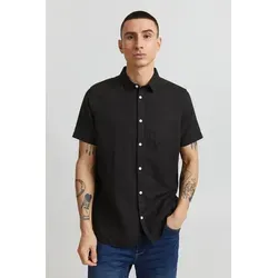 !Solid Leinenhemd SDAllan Kurzarmhemd aus Leinenmix schwarz XXL