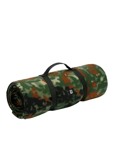 Brandit FLEECEDECKE BW Army Outdoor Winter Decke Flecktarn in oliv von Brandit