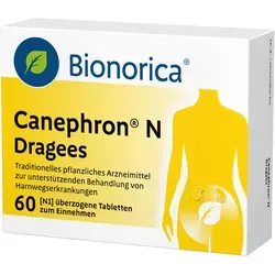 Canephron N Dragees 60 ST - Traditionelles pflanzliches Arzneimittel zur Unterstützung bei leichten Beschwerden der Harnwege, fördert die Durchspülung und reduziert Nierengrieß. Ideal für Erwachsene und Heranwachsende ab 12 Jahren.