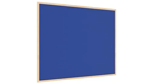 ALLboards Filztafel mit Holzrahmenn 100x80 cm, Blau von ALLboards