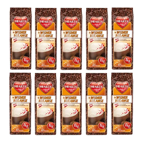 HEARTS Cappuccino Wiener Melange 10 x 1kg