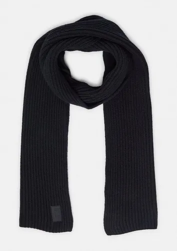 comma Schal Tuch, Weicher Strickschal mit Logo-Patch