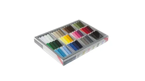 Zettl GmbH Universal Nähgarn Polyester, Nähgarnset 48 Farben Stärke 40/2 Nähgarn, 2400 m (48-St), Syngarn Allesnäher, reißfest