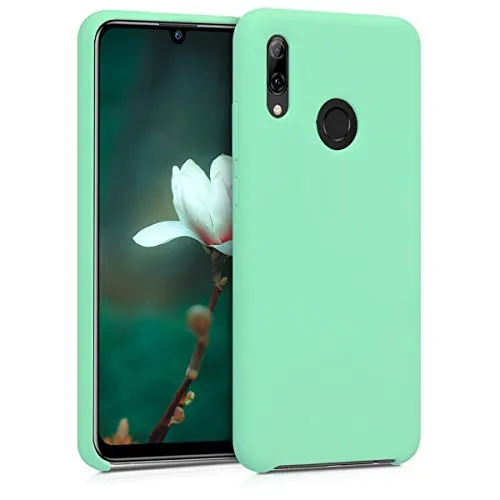 kwmobile Handyhülle für Huawei P Smart (2019) Hülle - Case Silikon - Kabelloses Laden - Schutzhülle Cover in Pfefferminzgrün