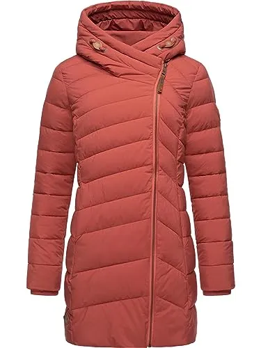 Ragwear Damen wasserdichter Wintermantel - Funktionsjacke für kalte Tage, warm gefüttert und vegan, mit stylischem Design und praktischem Tunnelzug, hält kuschelig warm und sieht dabei modisch aus.