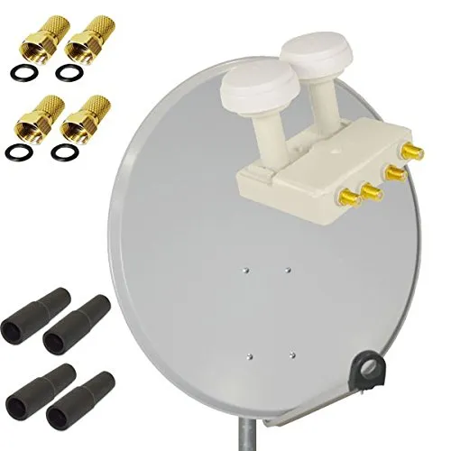 PremiumX Satelliten-Komplettanlage 80cm