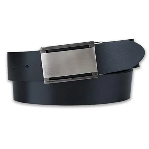 BERND GÖTZ Koppelgürtel mit gebürsteter Schließe - Eleganter Anzuggürtel aus hochwertigem Rindleder mit seidig schimmernder Oberfläche und gebürsteter Koppelschließe, ideal für Business und Casuallooks.