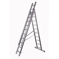 Alu-Stehleiter 3x10 Stufen
