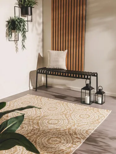 benuta Outdoorteppich Cleo, rechteckig, Kunstfaser, Ethno-Style - Der stilvolle Outdoorteppich CLEO bringt frischen Wind auf deine Terrasse und sorgt das ganze Jahr über für Gemütlichkeit in deinem Zuhause. Pflegeleicht und ideal für drinnen und draußen, perfekt für jeden Raum.