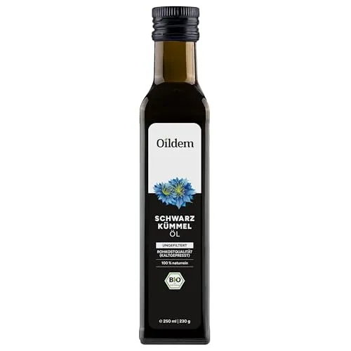 Oildem Bio Schwarzkümmelöl, Ungefiltert, 250ml