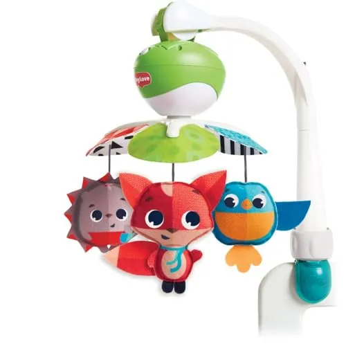 Tiny Love Take Along Mobile - Meadow Days - Babymobile mit 30 Minuten Musik und beweglichen Figuren, ideal für unterwegs und fördert die sensorische Entwicklung Ihres Babys.