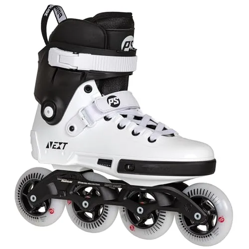 Powerslide Inline Skate Next Core Black 90 - Skate in schwarz-weiß für Urban und Fitness - Inliner für Damen und Herren Gr. 36-45