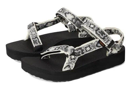 Teva Midform Universal Sneaker - Weiß Schwarz Damen - 40 EU - Wanderschuhe für Damen mit 3,2 cm Absatzhöhe, ideal für Komfort beim Gehen. Leicht und robust, perfekt für Berufskleidung und Outdoor-Aktivitäten.
