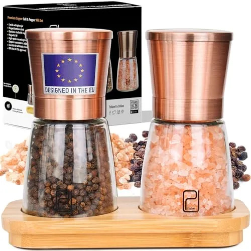 Premium Salz- und Pfeffermühle-Set in kupfer von PJCKitchen