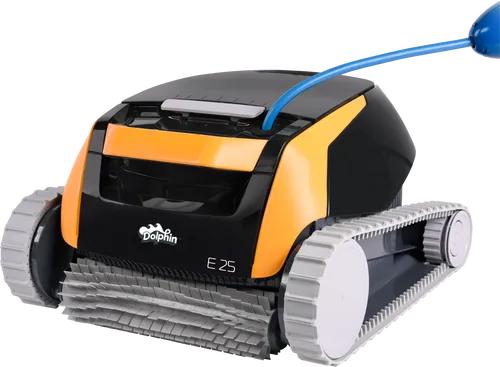 Maytronics Poolroboter Dolphin E25 - Effiziente Boden- und Wandreinigung - Poolroboter für Pools > 8m, mit 15m Kabellänge und auswaschbarem Filtersack für optimale Reinigungsergebnisse. Ideal für entspannte Poolpflege!