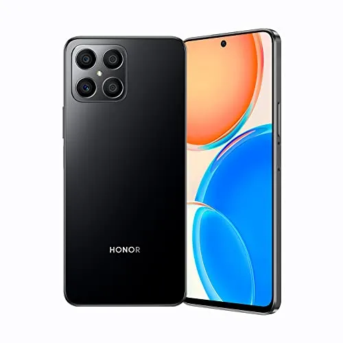 HONOR X8 Android-Smartphone, 6.7 Zoll, 6+128 GB, 90 Hz, Dual-SIM - Simlockfreies Handy mit 64-MP-Quad-Kamera und 90 Hz Display für flüssige Darstellungen. Intelligente Speichererweiterung mit Honor RAM Turbo für reibungslosen Betrieb.